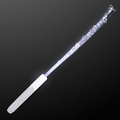 Blank White Flashing Stick Wand w/ White Sparkle Fibers